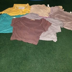 Six Solid Color Shirts